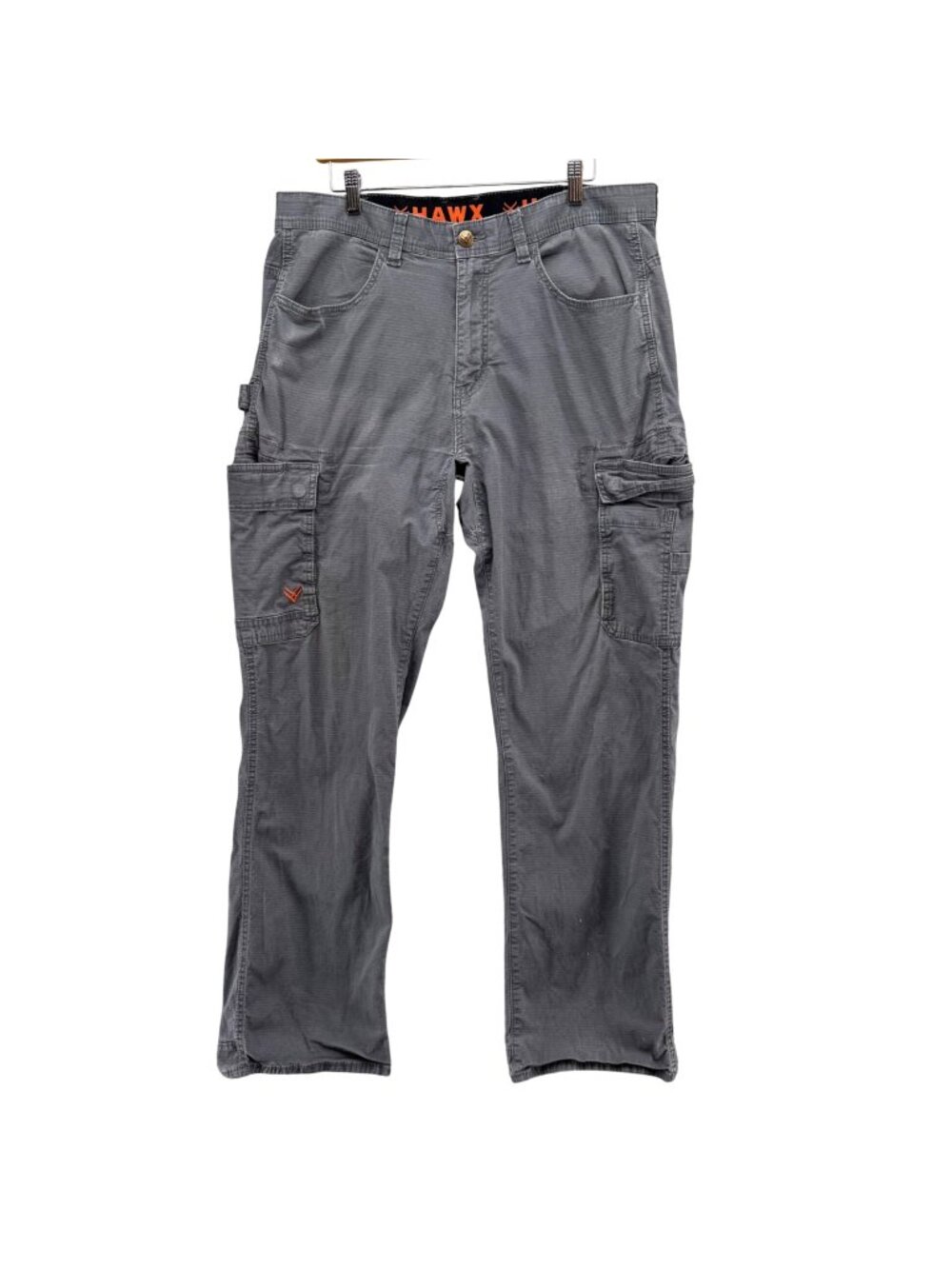 Hawx Ripstop Cargo Pants Mens Charcoal Grey Utility Tactical Outdoor Size 38x34